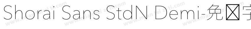 Shorai Sans StdN Demi字体转换